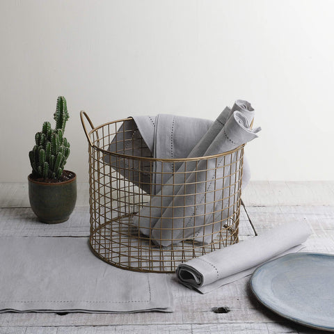 KIM UTILITY BASKET - GOLD