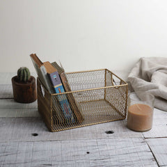 GOLDEN MESH BASKET