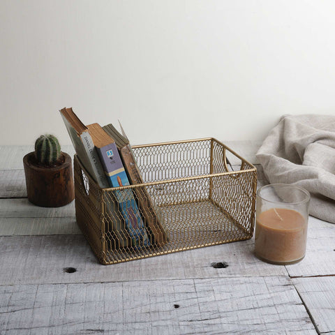 GOLDEN MESH BASKET