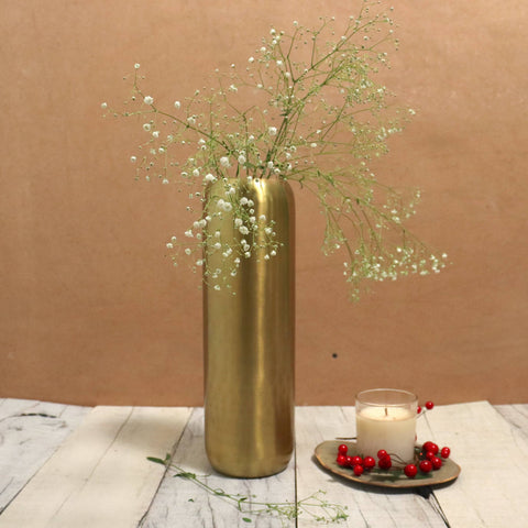 TRONC BRASS VASE