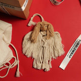 'TIS THE SEASON CHRISTMAS ORNAMENTS - 6 WHITE MACRAME ORNAMENTS